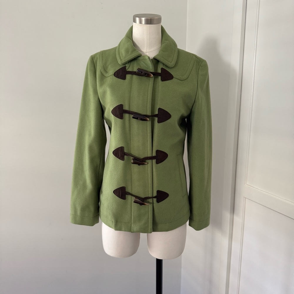 GAP Green Toggle Pea Coat for Women